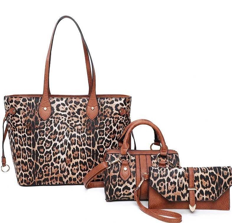 leopard print fluffy bag